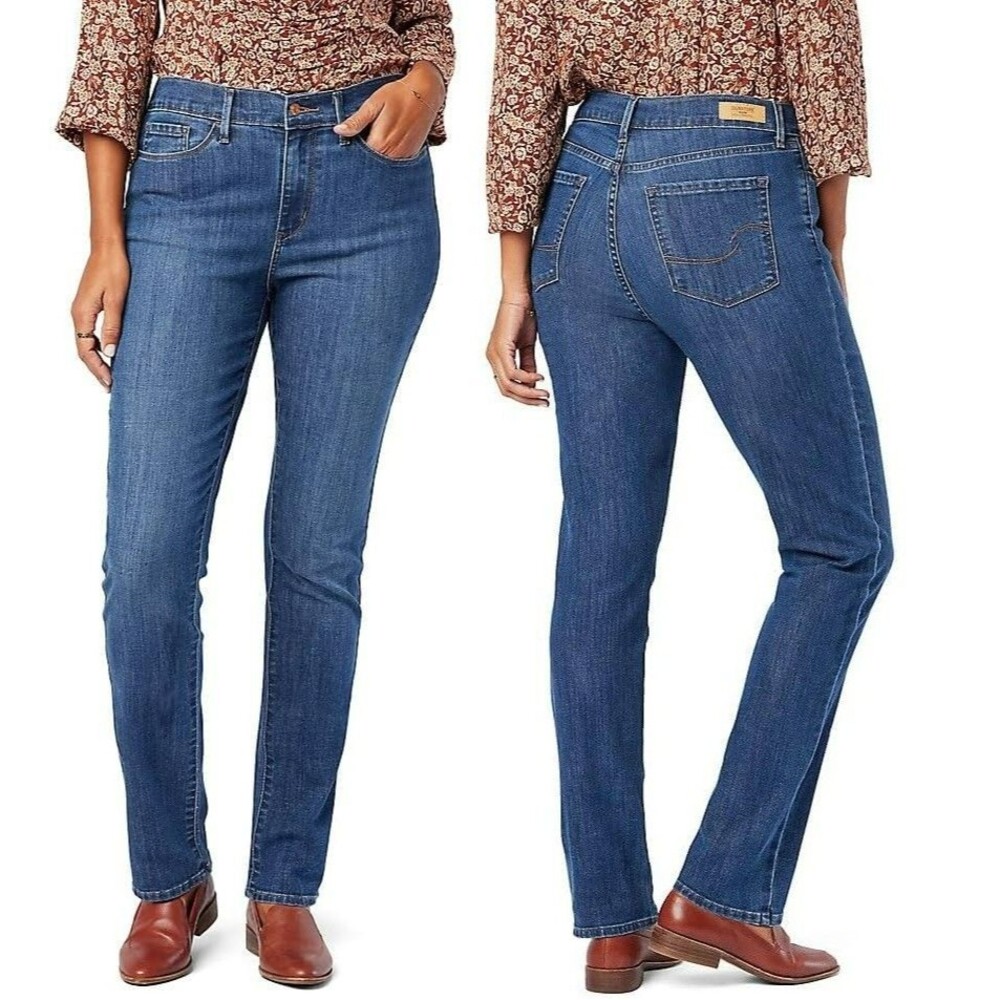 Levi Strauss Signature Gold Women's Plus 28 Classic Taper Jean Mid-Rise Stretch